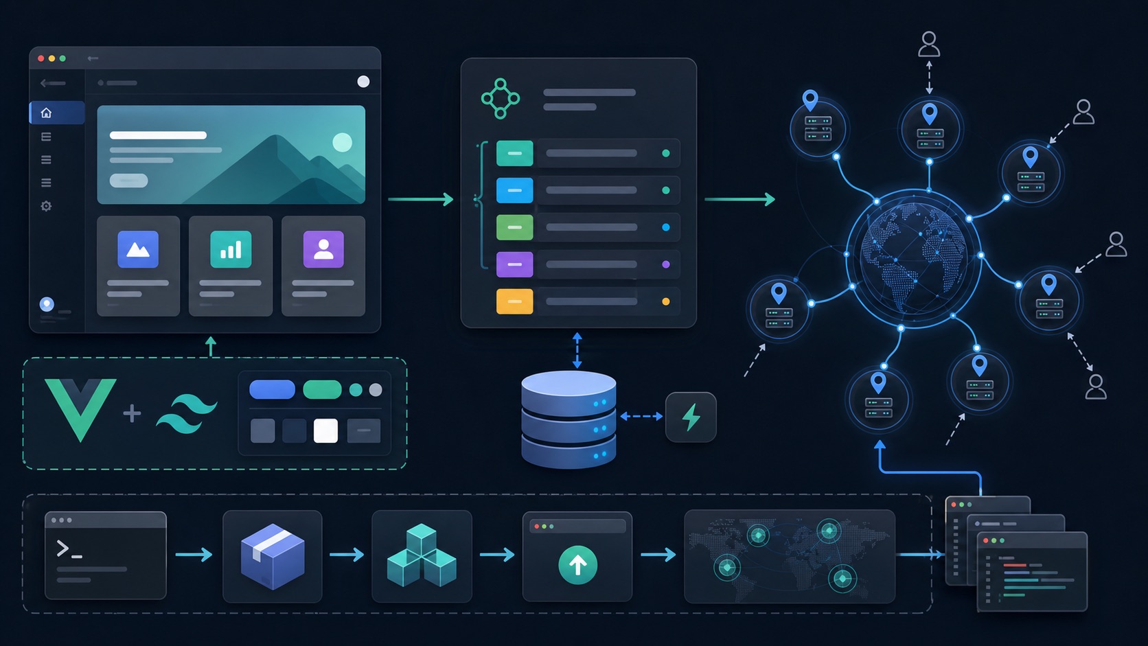 Hono + D1 + Vue3 + TailwindCSS + Workers 工作流